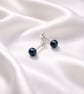 6mm Button Freshwater Pearl Sterling Silver Stud Earrings - Image 5