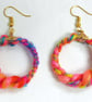 Sold - Colourful Boho Circle Earrings - Image 1