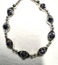  Beaded Lilac Link Bracelet - Image 1