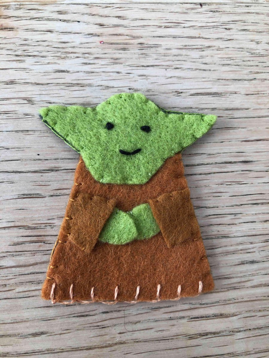 Yoda finger puppet Good Luck May The Force Be With You Mascot