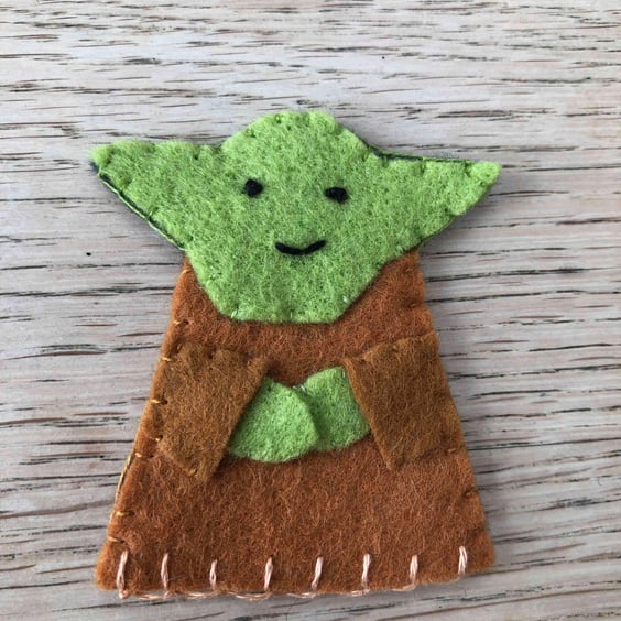 Yoda finger puppet Good Luck May The Force Be With You Mascot