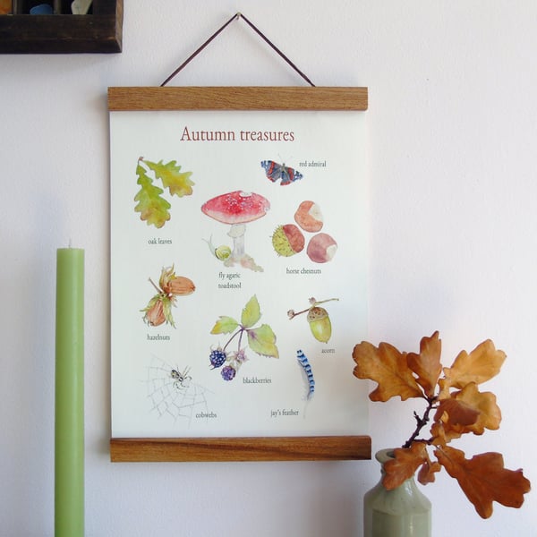 Autumn Treasures Canvas Wall Hanging