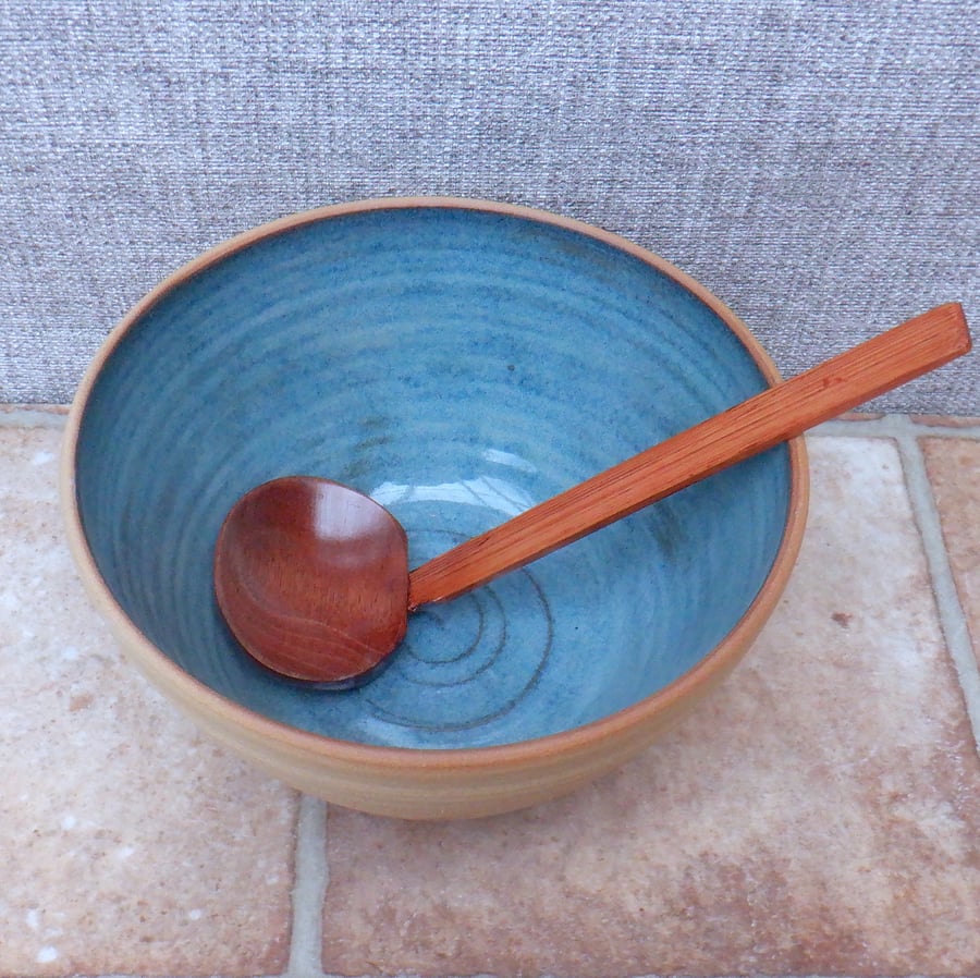 XL extra large noodle bowl serving oven to table hand thrown stoneware pottery