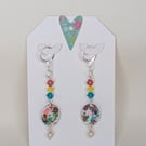 Small Oval Resin Earrings