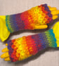 Crocheted Fingerless Dragon Scale Gloves - Image 7
