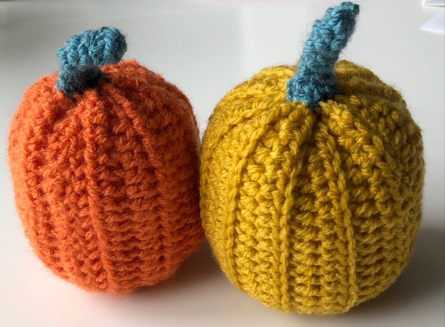Crochet Pumpkins x 2