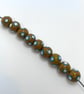 Handmade brown and turquoise lamp work glass beads - Image 7