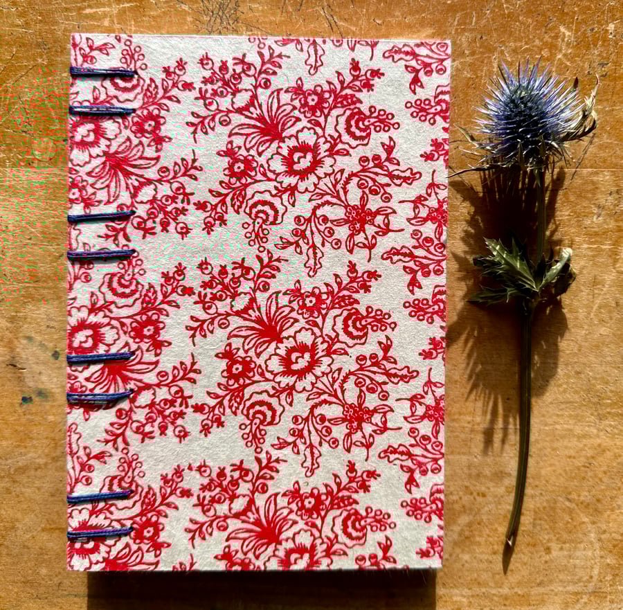 A5 Coptic Bound Handmade Sketchbook