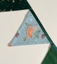 Christmas bunting with birds - reversible - Image 3