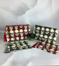 Skulls zip clutch bag, Detachable wrist strap, 2 size and colour options - Image 1