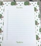 Notepad - A6 Recycled Paper Notepad - Ivy Hedgehog - To Do List - Image 5