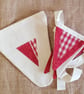 Bunting: country cottage style; red - Image 2