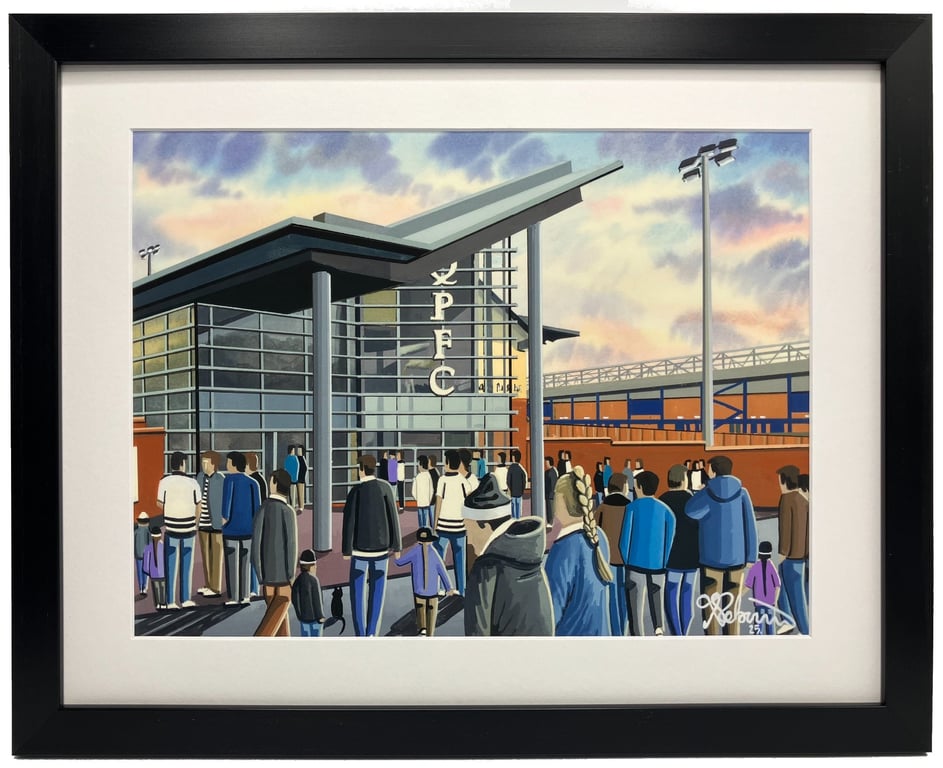 Queens Park. Framed & Unframed Fine Art Print, Park Football FC, Stadium Gift