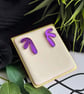 Mirror Purple Matisse Droop Drop Earrings - Image 2