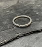 Silver Stacking Ring-Stippled  - Image 1