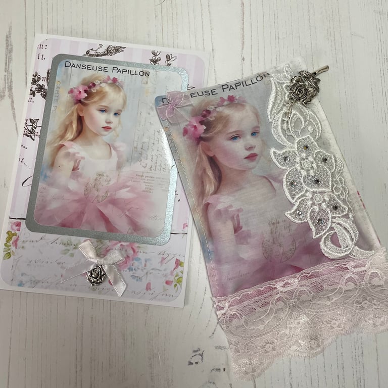 Gift Set - Greeting card & Sachet by Carolee Crafts PB4 - 0008