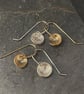 Tiny Silver or 14k filled gold dangly Earrings - Image 1