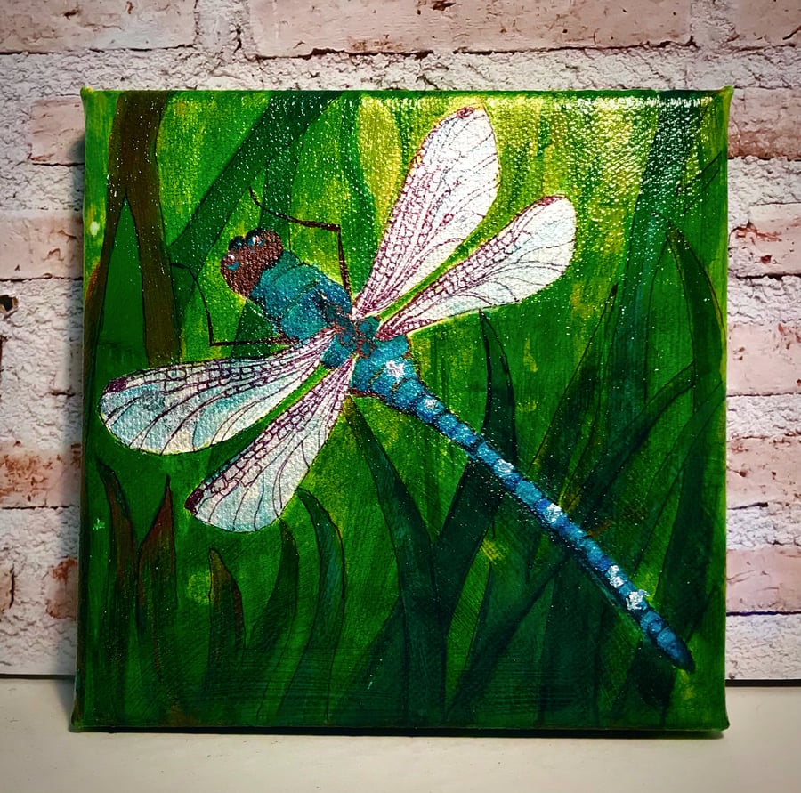 Dragonfly original painting 
