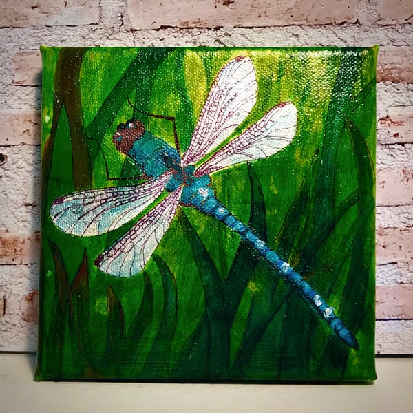 Dragonfly original painting 