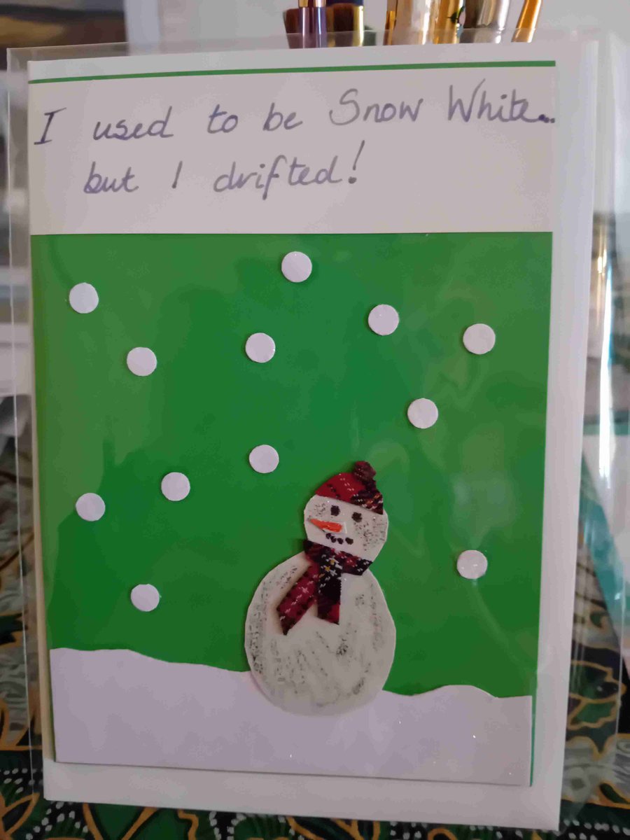 Scottish snowman card