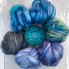 Faery fluff spinning felting fibre pack 65g Moonglade