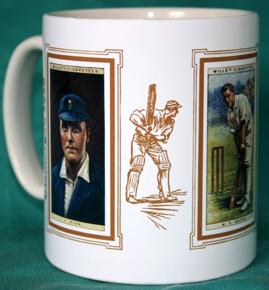 Cricket mug Glamorgan 1928 cricket counties vintage design mug
