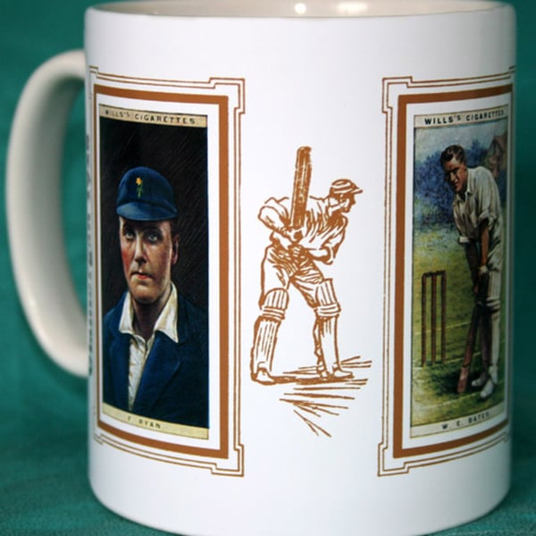 Cricket mug Glamorgan 1928 cricket counties vintage design mug