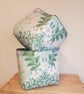Fabric storage "basket" white lillies - Image 2