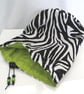 Zebra Embroidered Project Bag - Image 3