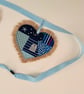 Seaside hessian hearts bunting  - Image 8