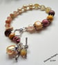  Artisan Multigemstone Chakra Designer Charm Bracelet  - Image 6
