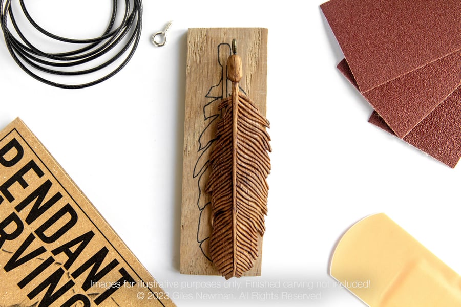 Feather Pendant Carving Kit