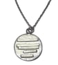 Fine Silver Handmade Patterned Disc Pendant, Unique Artisan Jewellery - Image 7