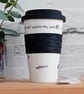 Swimmer Travel Mug - Reusable coffee cup, wild swimming, cold water swimmer, sea - Image 4