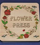 Bespoke flower press for wild & garden plants & flowers with personalised name. - Image 2