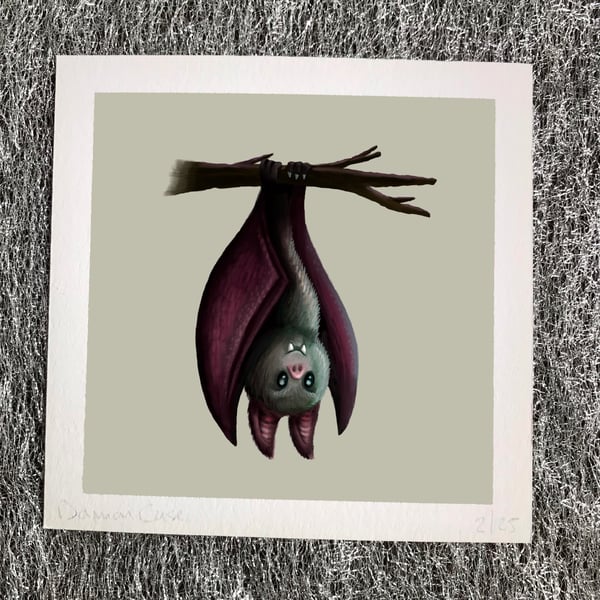 Halloween Bat Art Print