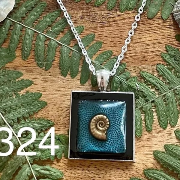 Ammonite necklace , 195 million years old 