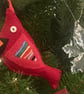  Felt red bird Christmas  decoration folksy Christmas 2026 - Image 4