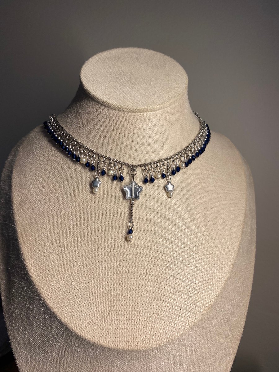 Edie - Star Fringe Choker Necklace 