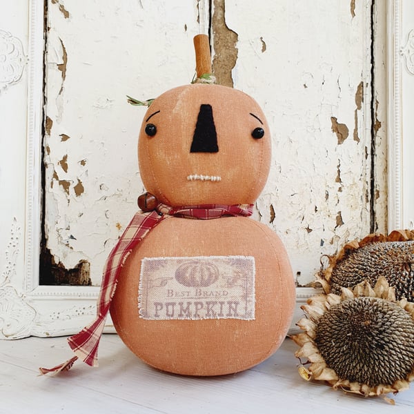 Primitive Pumpkin Doll