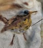 Song thrush needle felted bird picture  - Image 3