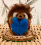 Needlefelted love hoggie - Image 1