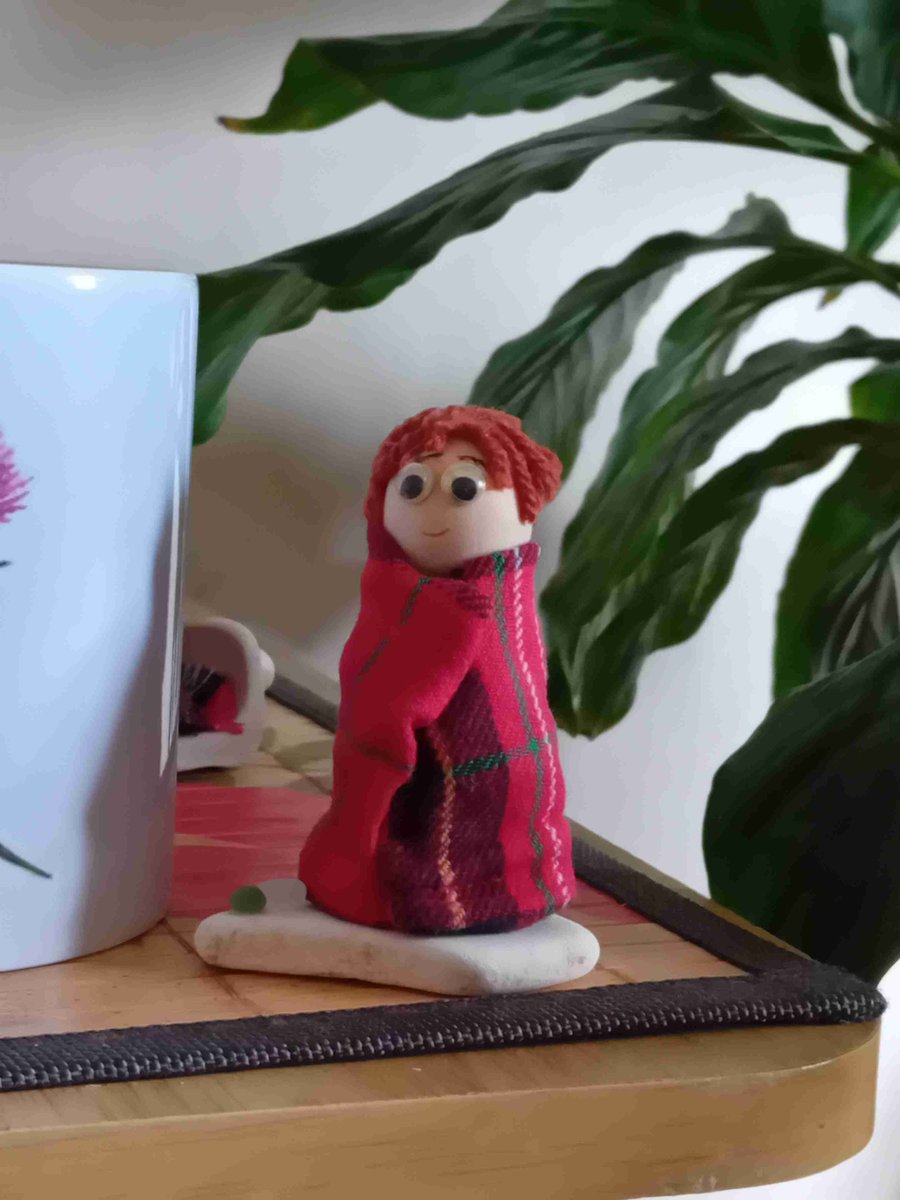 Scottish man with ancient sea pottery