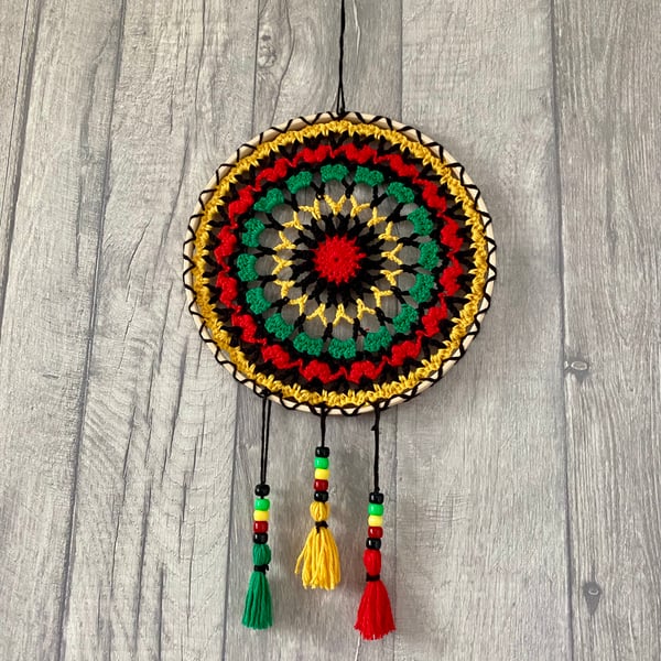 Multi Coloured Dream Catcher or Wall hanging