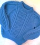 Cable Pattern Child's Jumper with Round Neck, Children's Clothes, Winter Jumper - Image 10