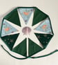 Christmas bunting with birds - reversible - Image 1
