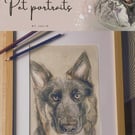 Custom pet portraits - Hand drawn 