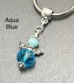 Colourful sparkly crystal Guardian Angel keyrings - Image 4