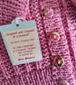 Designer Baby Girl's  Hoodie Jacket 50% Marino Wool 3-9 mths size - Image 7