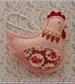 Pink Spring Easter Chicken Ornament